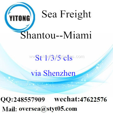 Shantou Port LCL Consolidation To Miami
